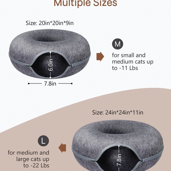 Small donuts Cat bag up to 11lbs - Picture 6 of 6